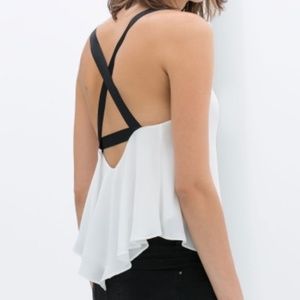 Zara Crisscross Back Top